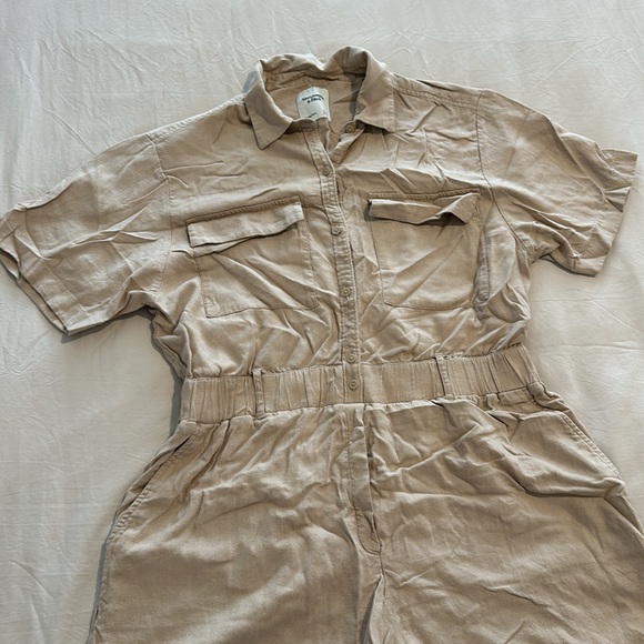 Abercrombie & Fitch Linen Blend Romper - Picture 4 of 11